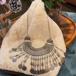 Elegant Silver Coin Necklace